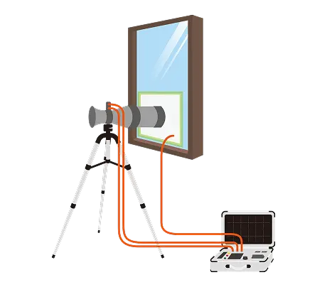 2回の気密測定イメージ